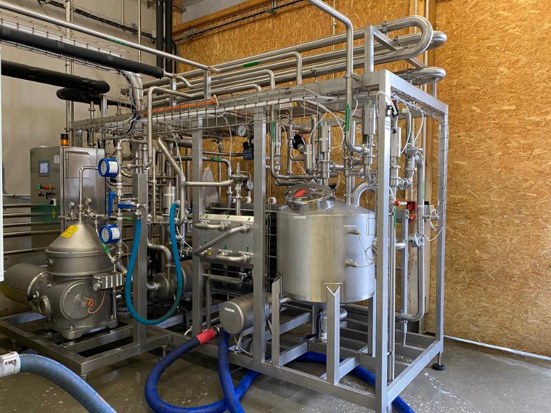 Skid de Pasteurisation et d'écrémage lait  - Appac ingénierie process à Caen